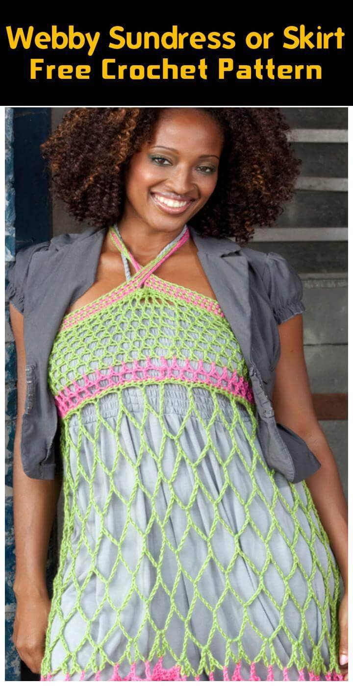 Webby Sundress or Skirt Free Crochet Pattern